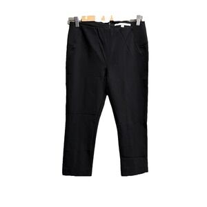 Veronica Beard Black Back Zip Women's Cropped Pants Size 8